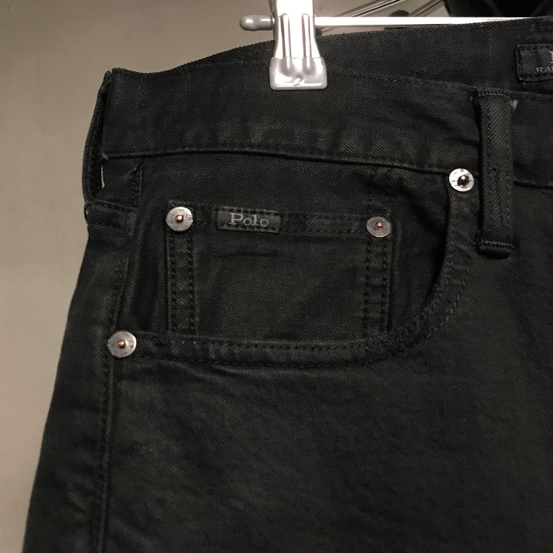 폴로 랄프로렌 코튼 팬츠 블랙 30/30 상품이미지4