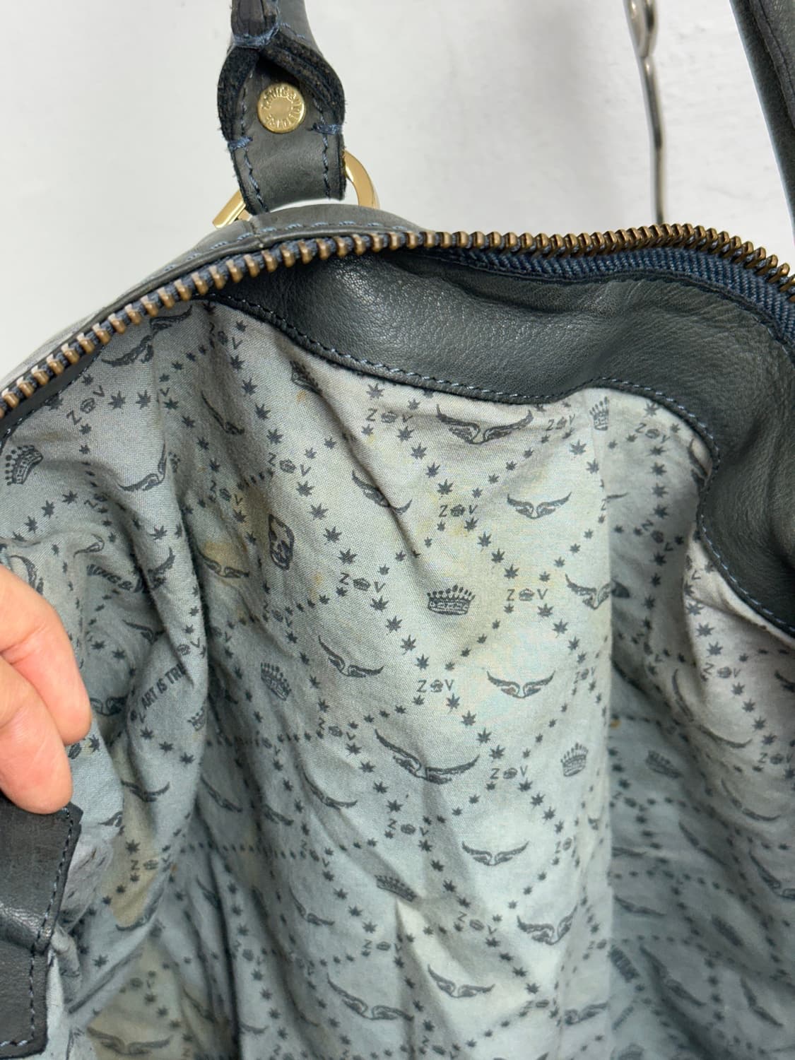 Zadig & Voltaire Lambskin Zip Detail Bag 상품이미지10