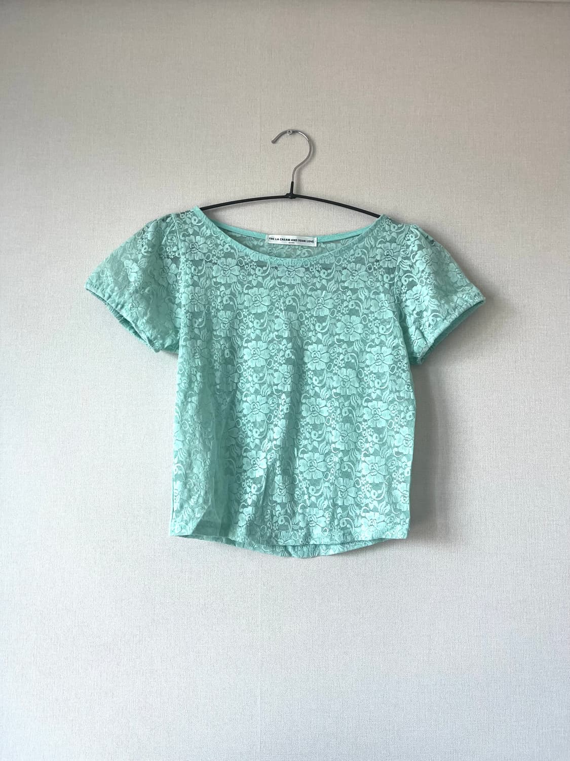 샵페어리 로지 레이스 하프 탑 상품이미지2