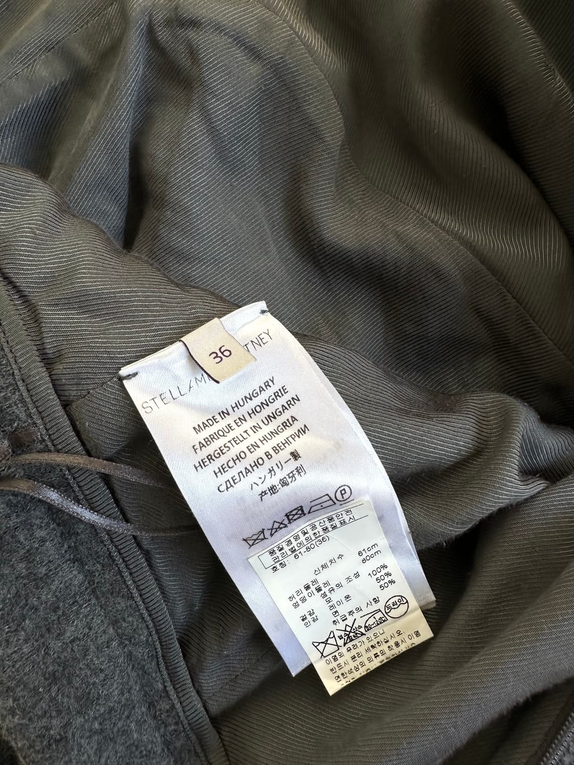 스텔라 맥카트니 비대칭 플레어 울 스커트 상품이미지6