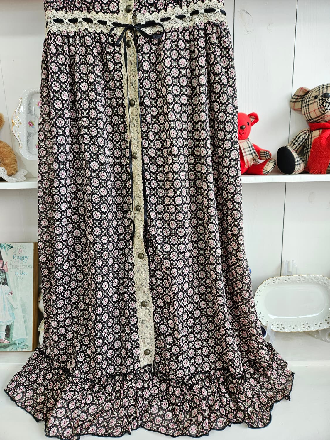 플라워 쉬폰 뷔스티에 원피스 상품이미지3