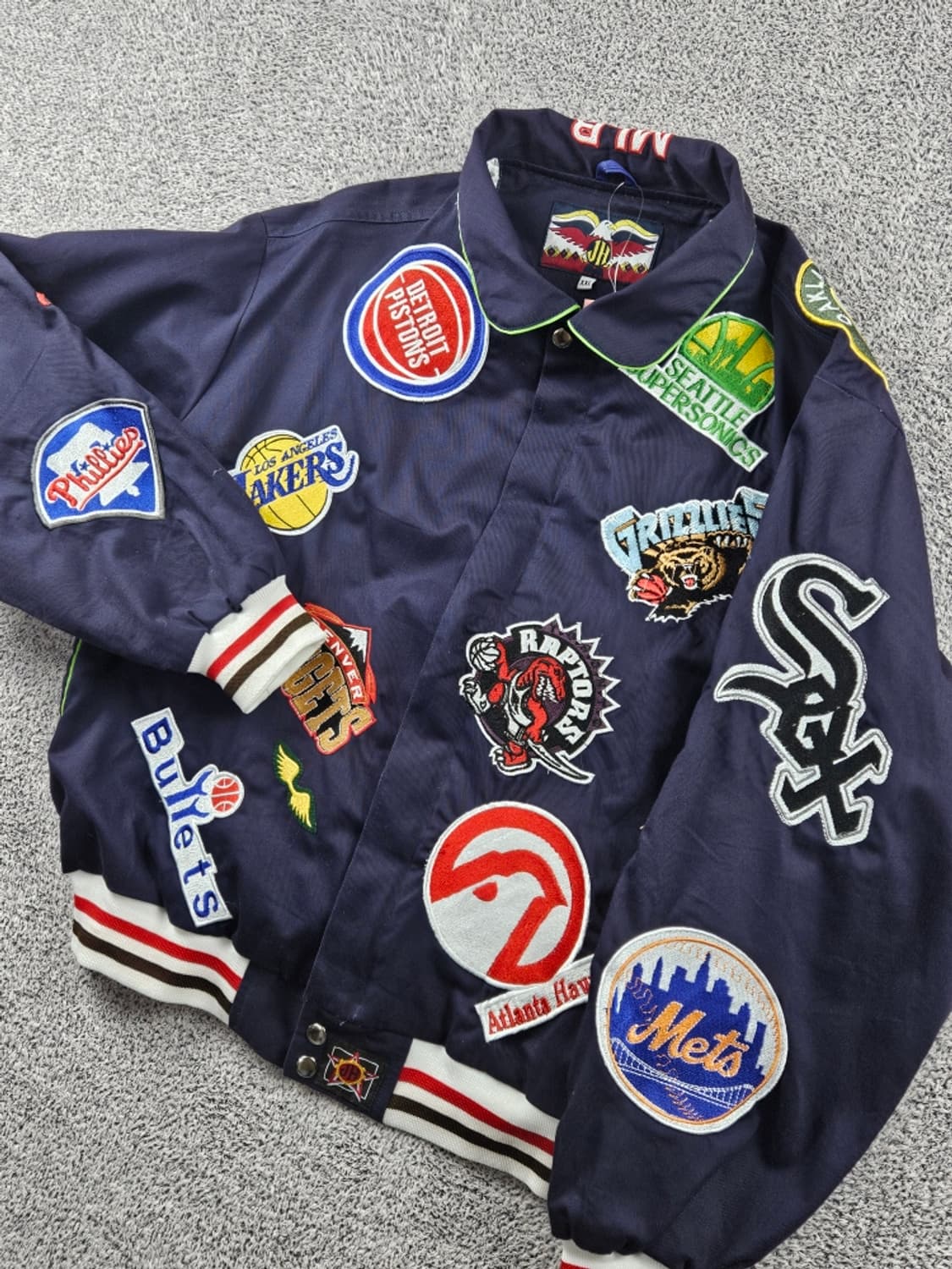 JH 리메이크 MLB 올팀 패치 로고 자켓 ( 2XL ) / 11199  상품이미지6