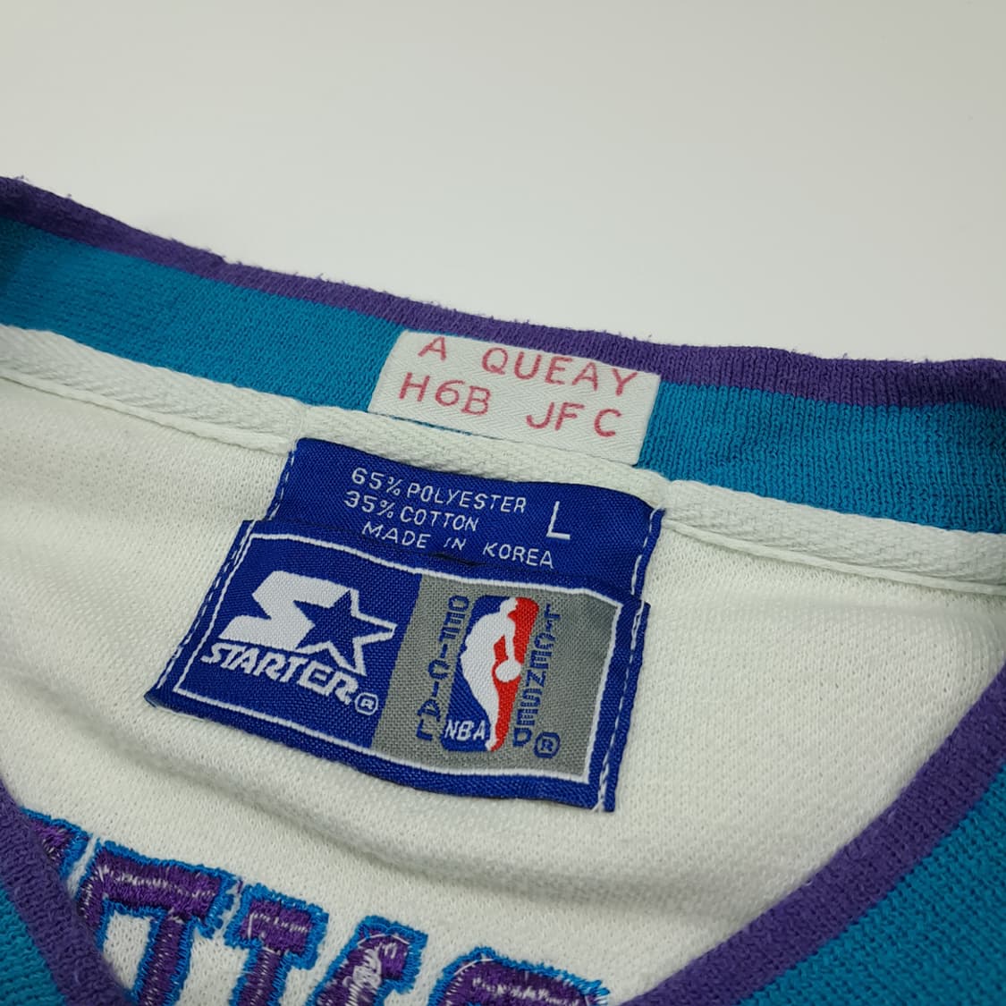 CL211 L 스타터 90s한국판 NBA 샬럿호네츠 틸 하키스웨터 상품이미지3