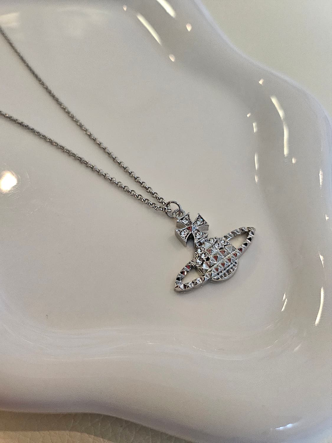 비비안웨스트우드 업사이클링 은장 목걸이 상품이미지1