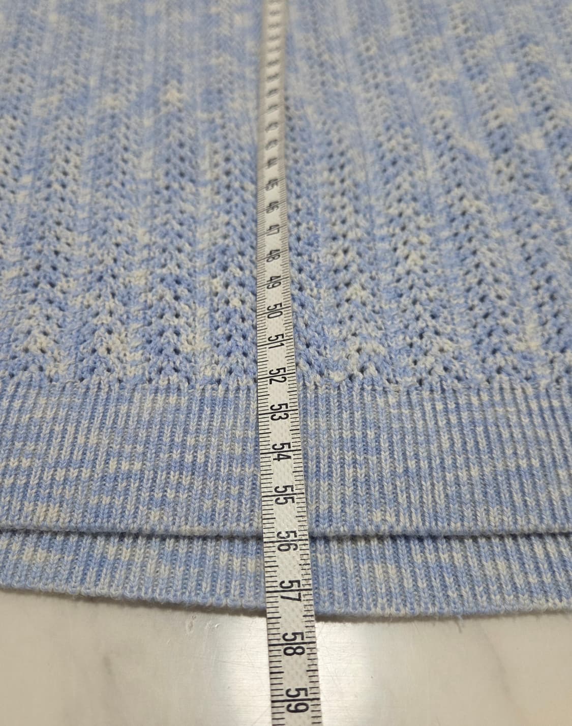 세터 내츄럴 메쉬드 니트 블루 상품이미지8