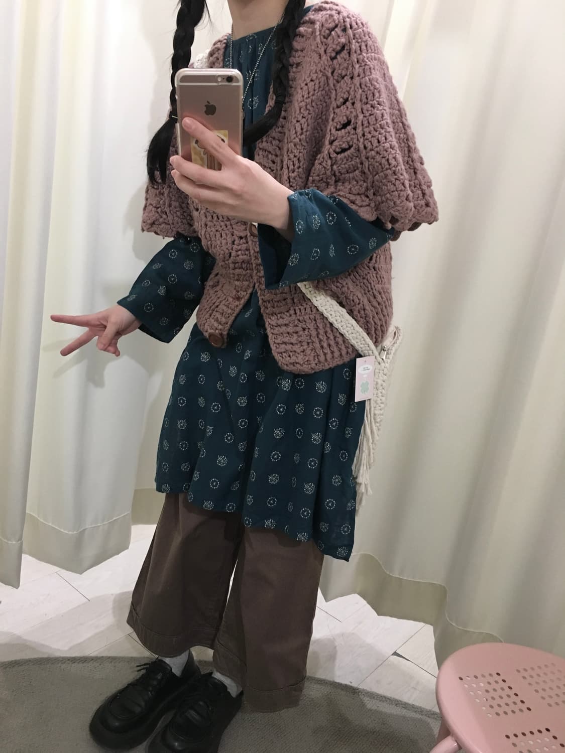 모리 레아어드 크로쉐 가디건 상품이미지4