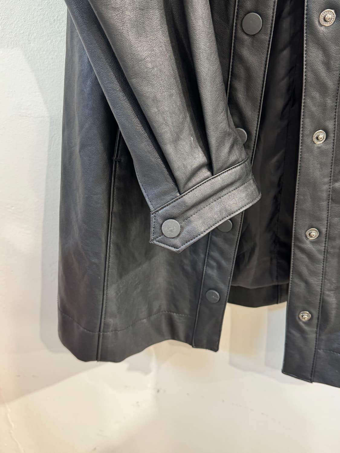 vintage 페이크레더 투웨이자켓 상품이미지6