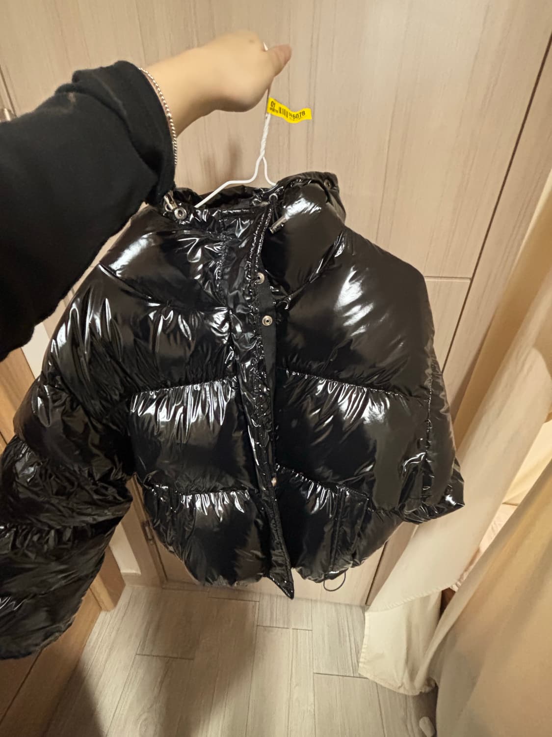 유광 숏패딩 상품이미지2