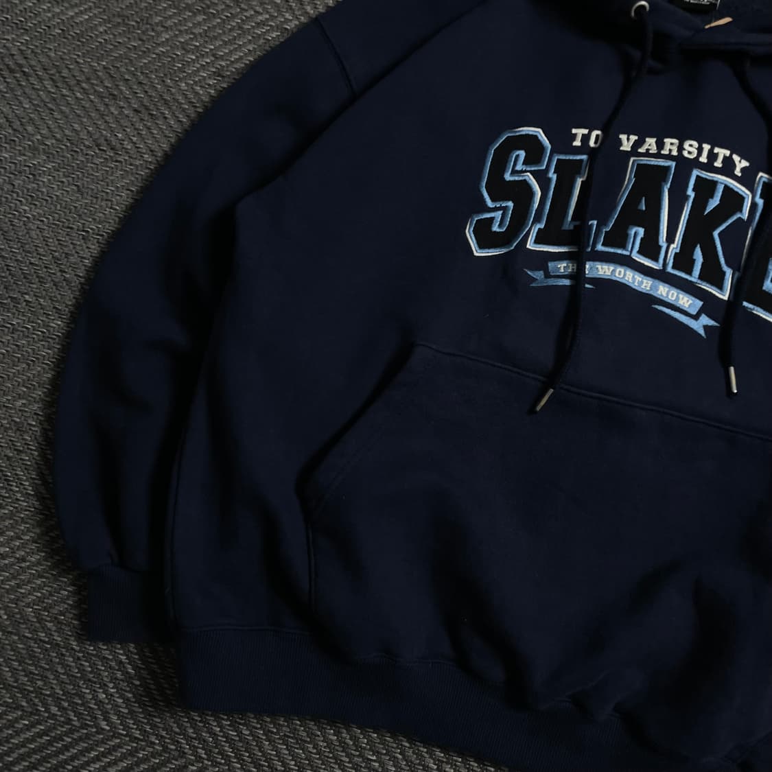 TWN 슬레이크 올드스쿨 네이비 후드 티셔츠o 4736 상품이미지3