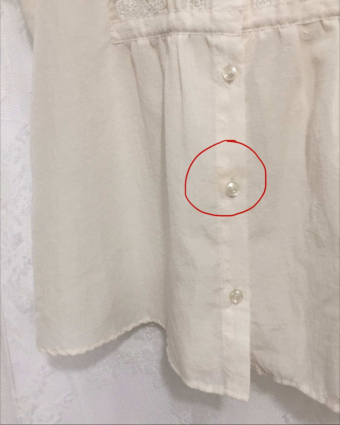 JPN ivory crochet lace point top 상품이미지6