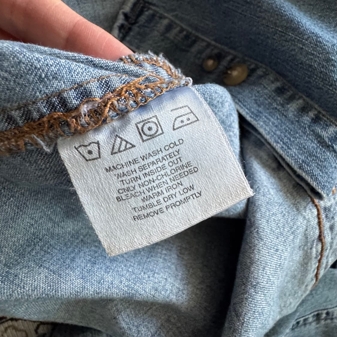 빈티지 랭글러 데님 셔츠 M 상품이미지10