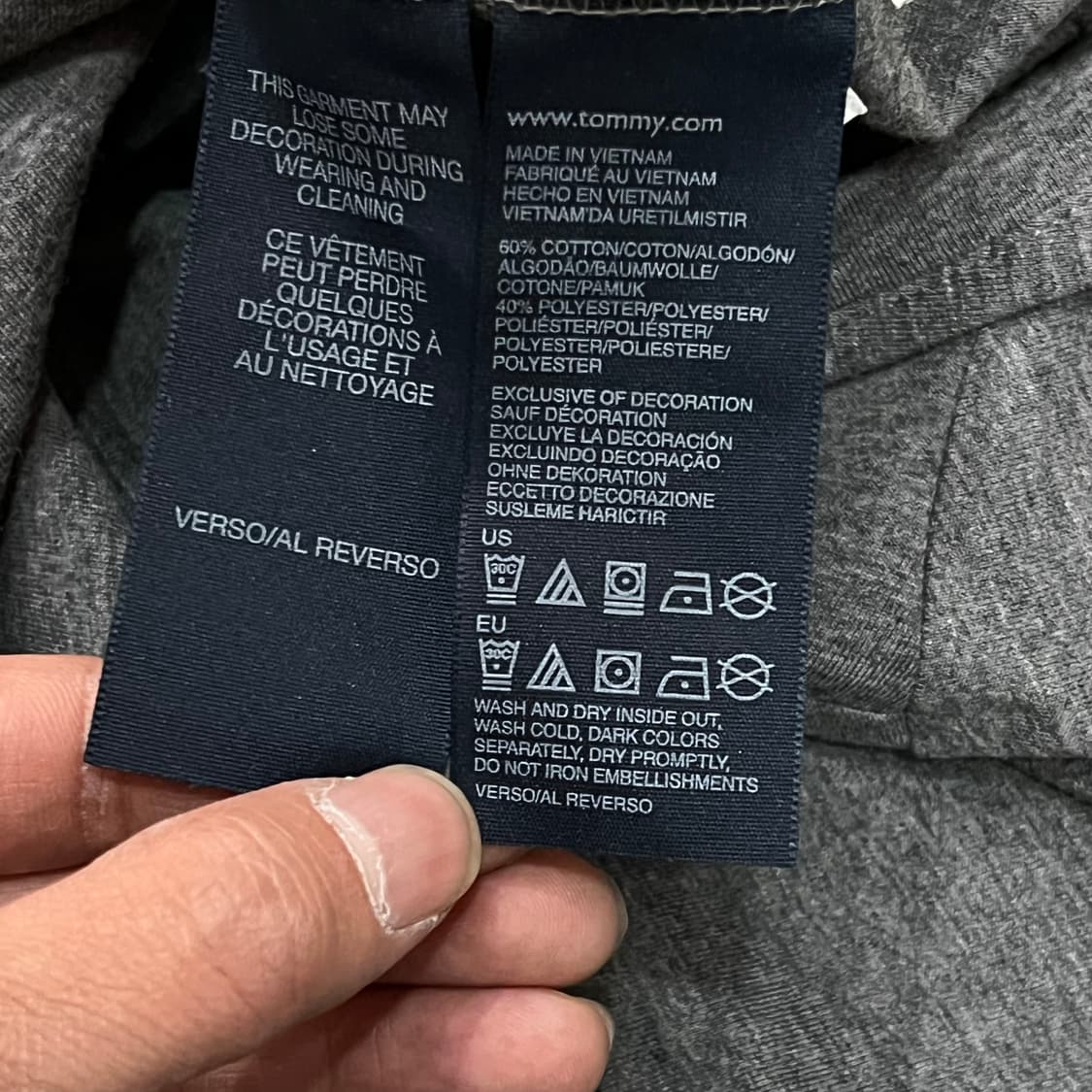  타미힐피거 로고 브이넥 반팔티 y15949 상품이미지6