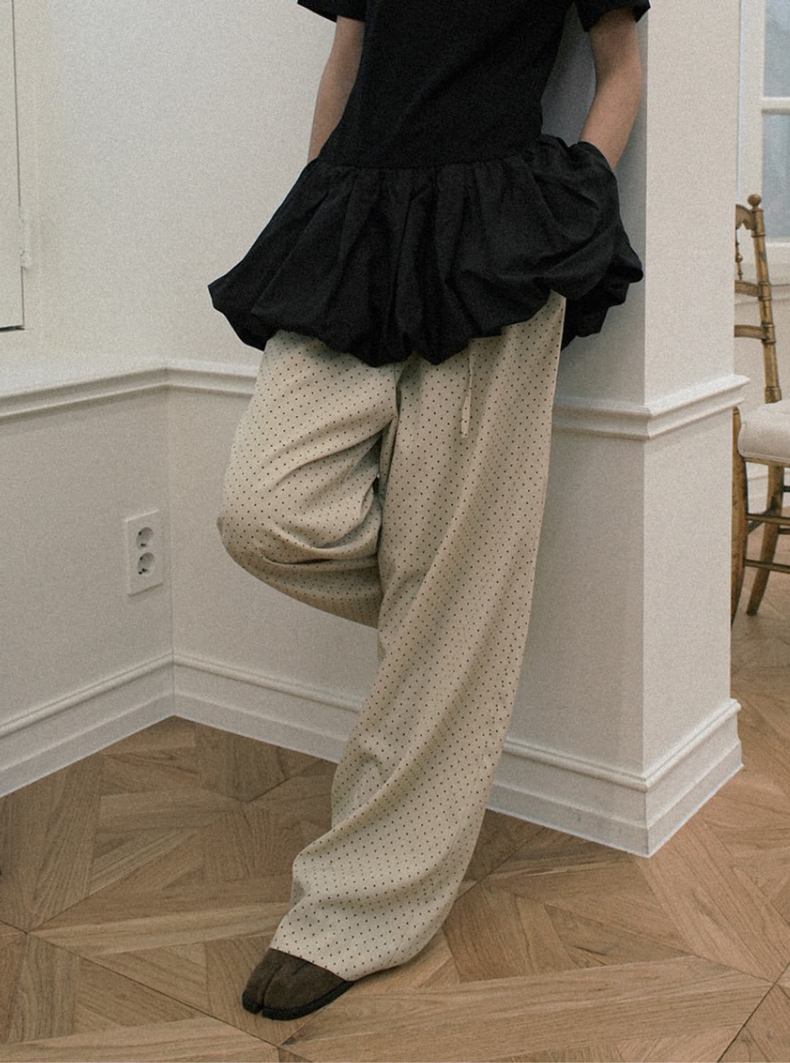 호쿠스포쿠스 도트 레이어드 팬츠 상품이미지5