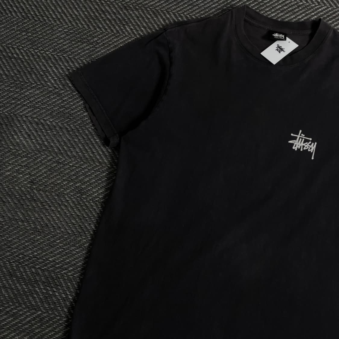 스투시 베이직 빅로고 박시핏 블랙 티셔츠o 3774 상품이미지4