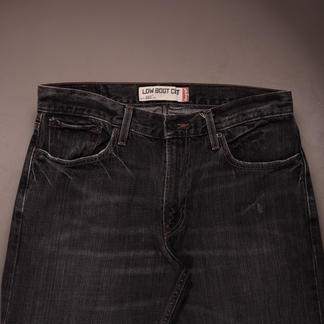 리바이스527 로우 부츠컷 흑청 데님팬츠 상품이미지2