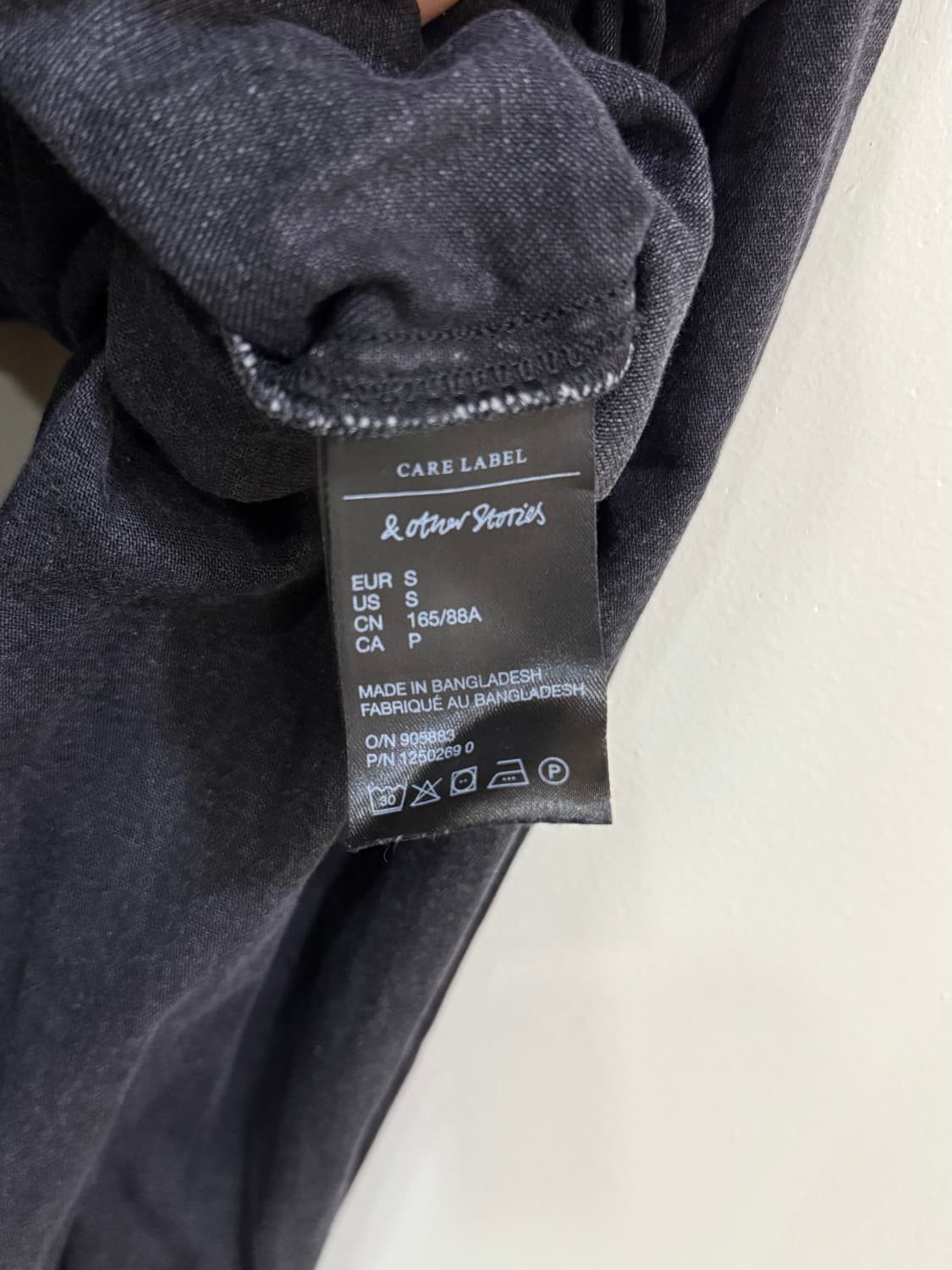 앤아더스토리즈 블랙 데님 셔츠 정품 상품이미지5