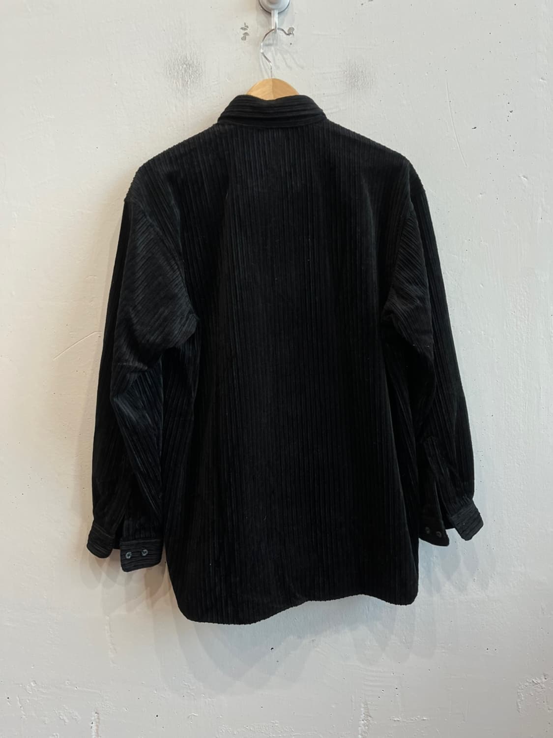 carven 까르뱅 코듀로이 셔츠 블랙 Made in JAPAN 상품이미지4