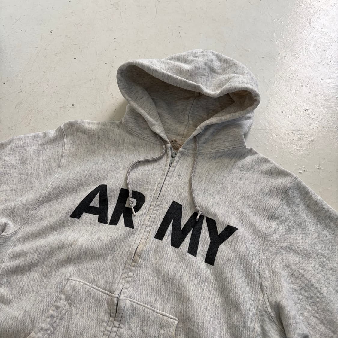 US ARMY USA OG 빈티지 후드집업 자켓 M 상품이미지4