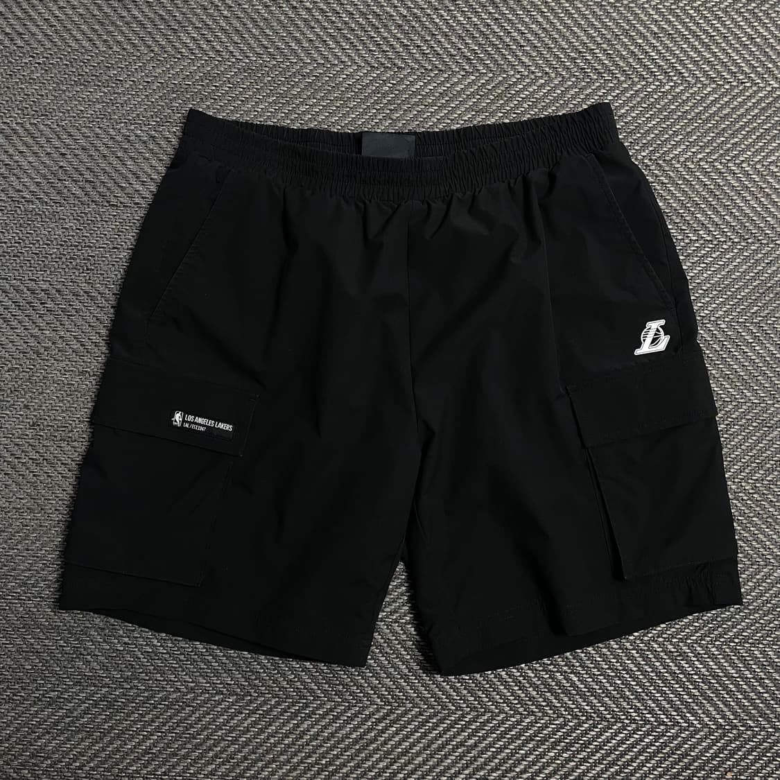 NBA LA LAKERS 카고 유틸리티 컴포터블 쇼츠 블랙o 5318 상품이미지1