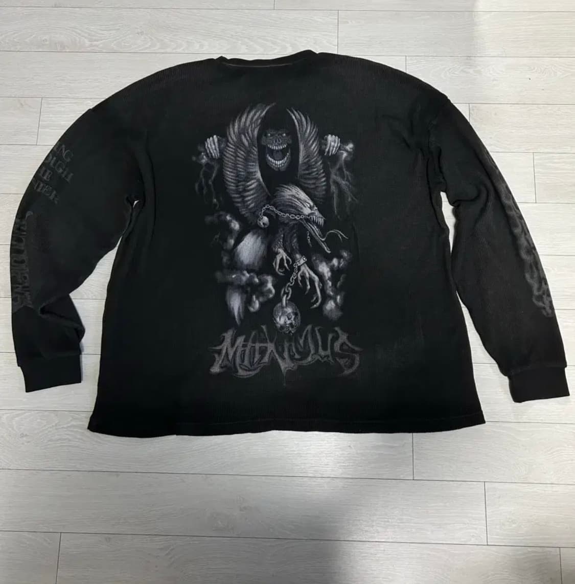 트래비스 스캇 머천 와플 롱슬리브 (s size) 상품이미지2