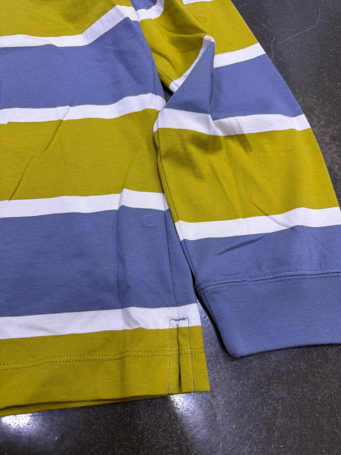 유니클로 재팬 스트라이프 폴로 럭비티 L 상품이미지5