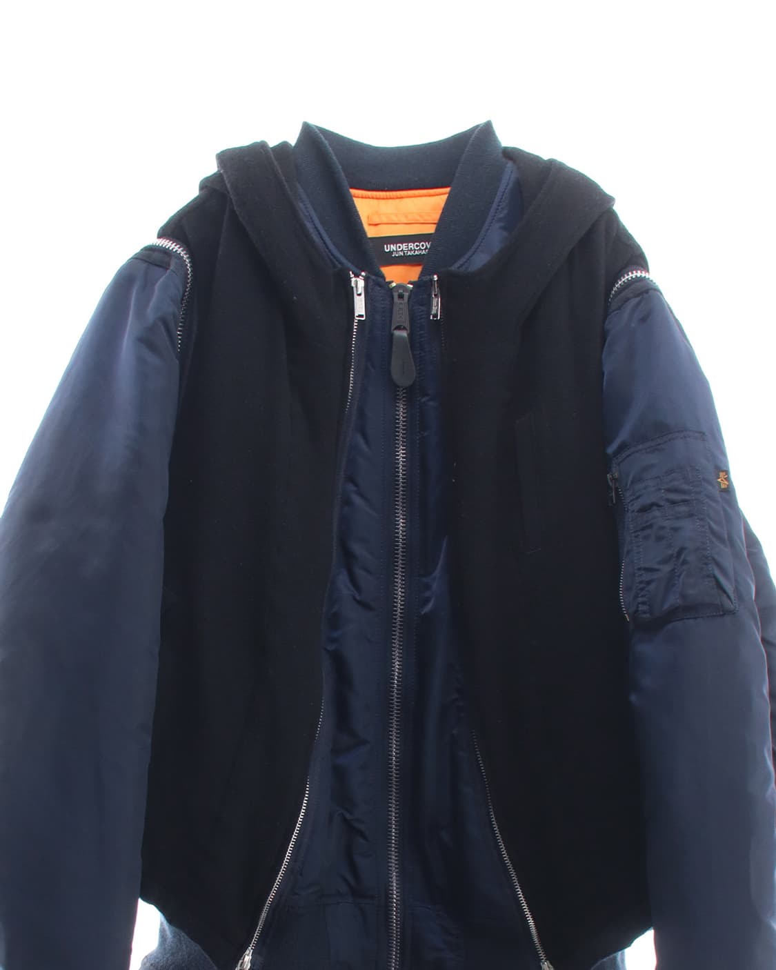 언더커버 x 알파 인더스트리 도킹 울 슈링크 MA-1 상품이미지3