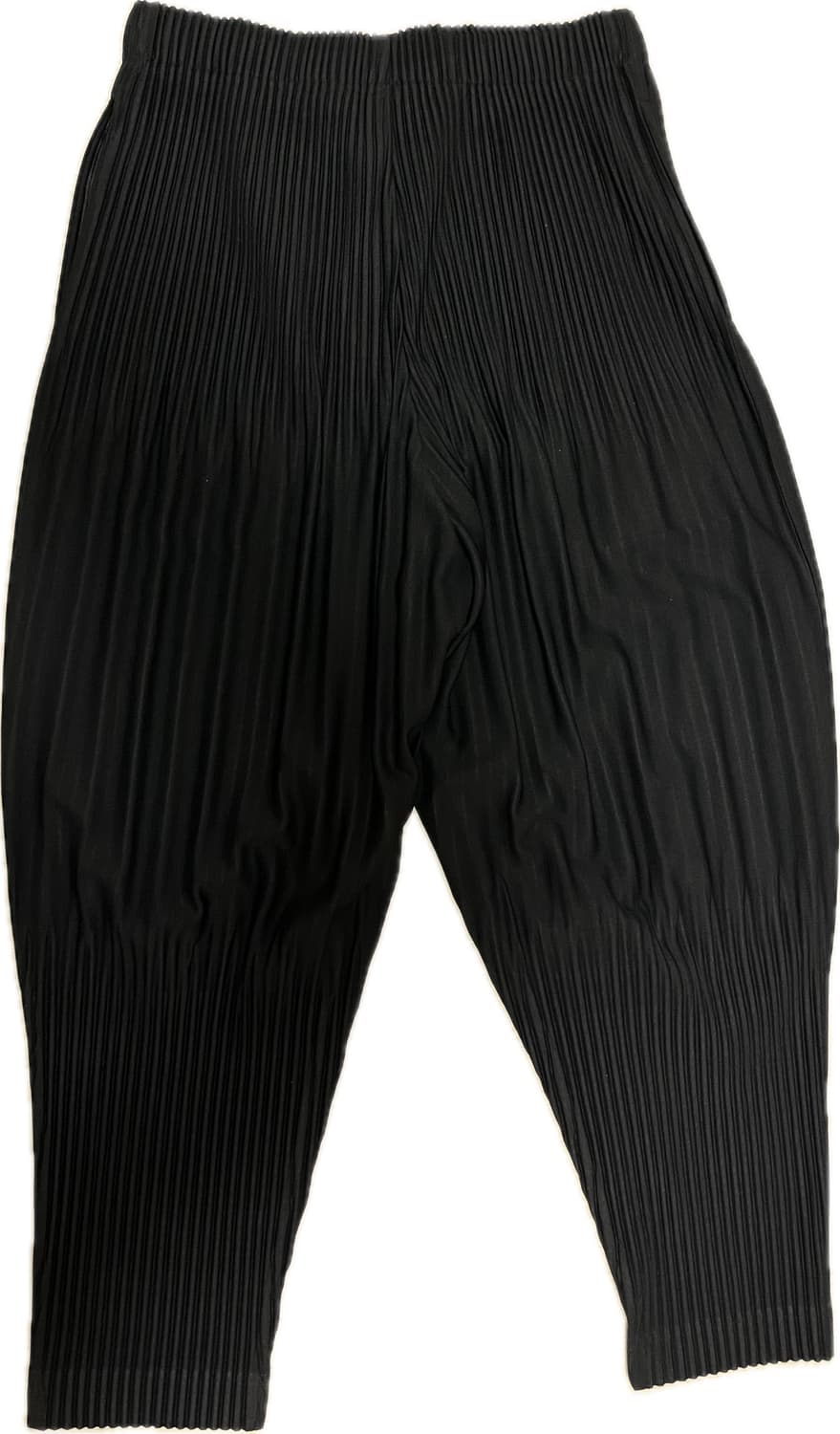 Basics Long Partial Pleated Pants-Navy 상품이미지2