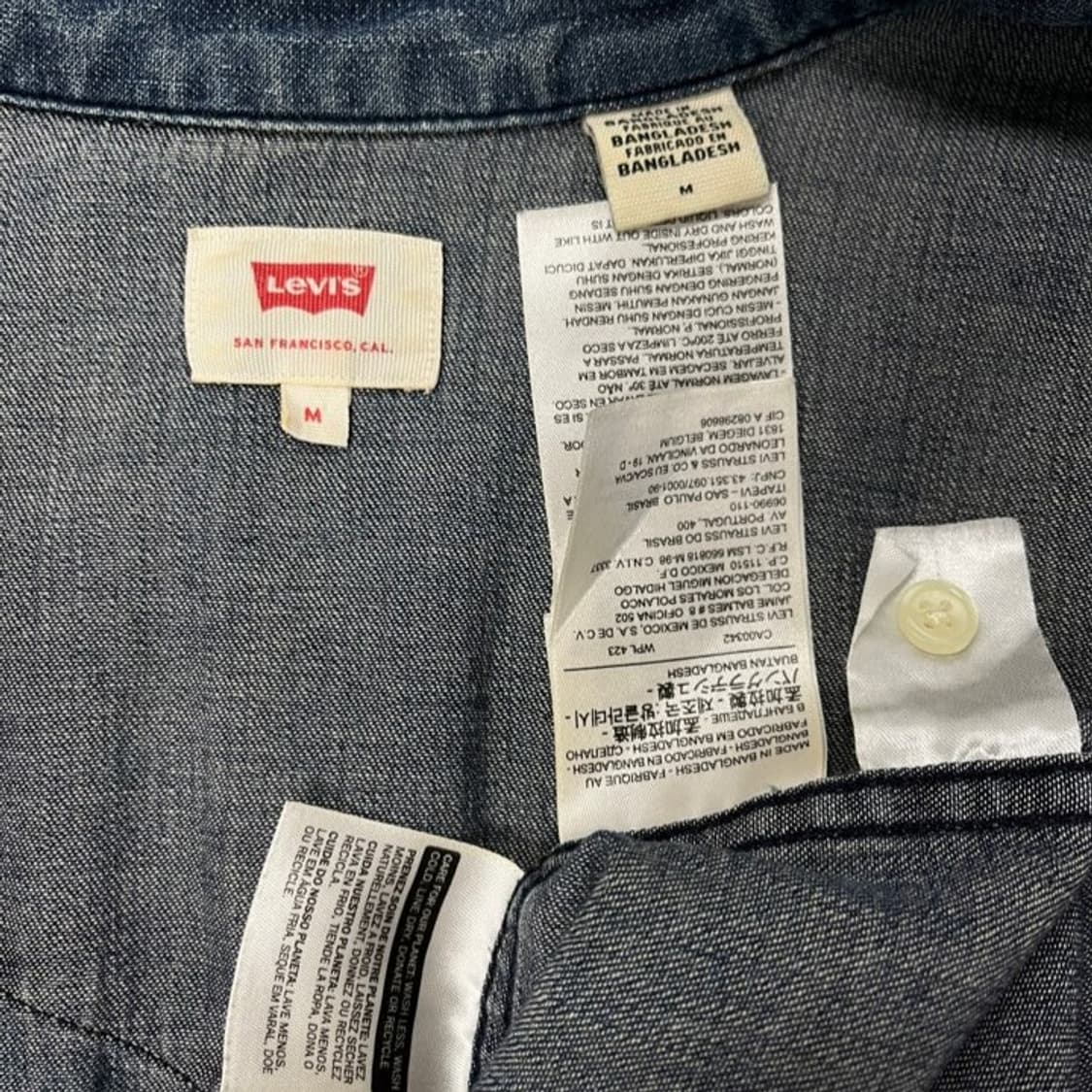 리바이스 웨스턴 스냅 데님 셔츠/#3572 상품이미지5