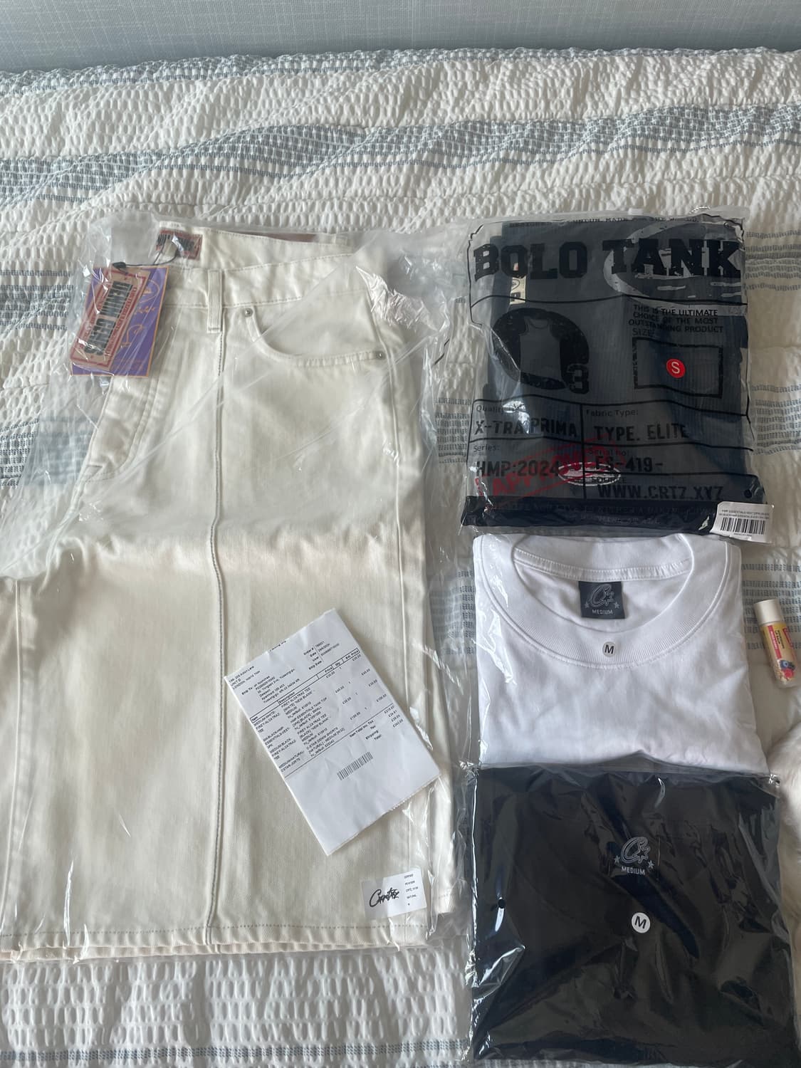 코르테즈 반팔 탱크탑 데님 팬츠 상품이미지1