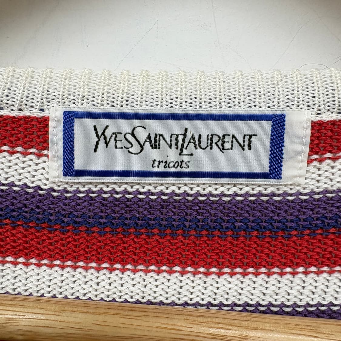 입생로랑 스트라이프 반팔 니트 여/S 상품이미지3