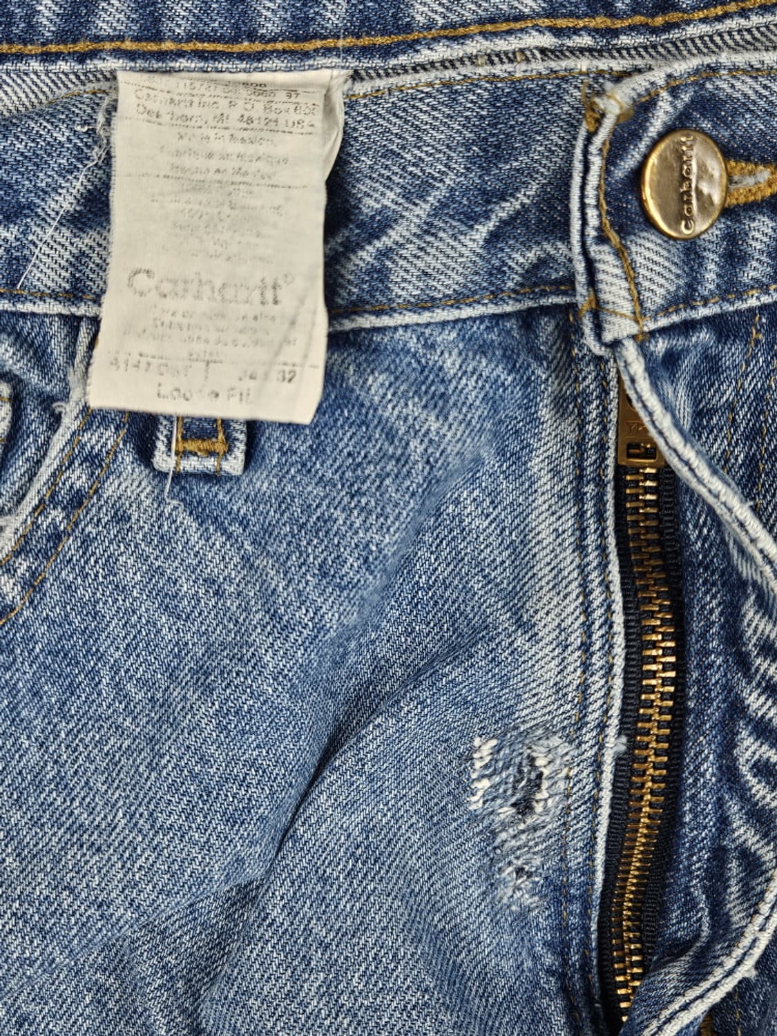 칼하트 데님 워크 팬츠 ( 34 X 32 ) / 10058 상품이미지7