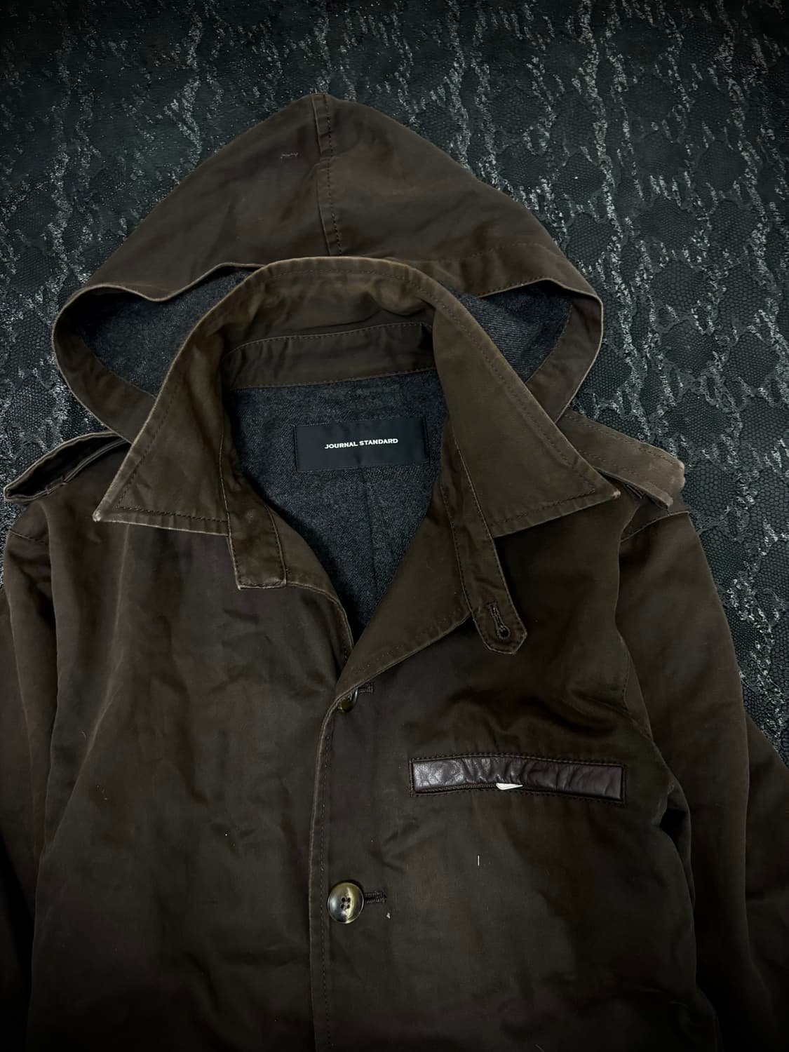 “Journal standard” Y2K Mood Brown Hoodie 상품이미지4