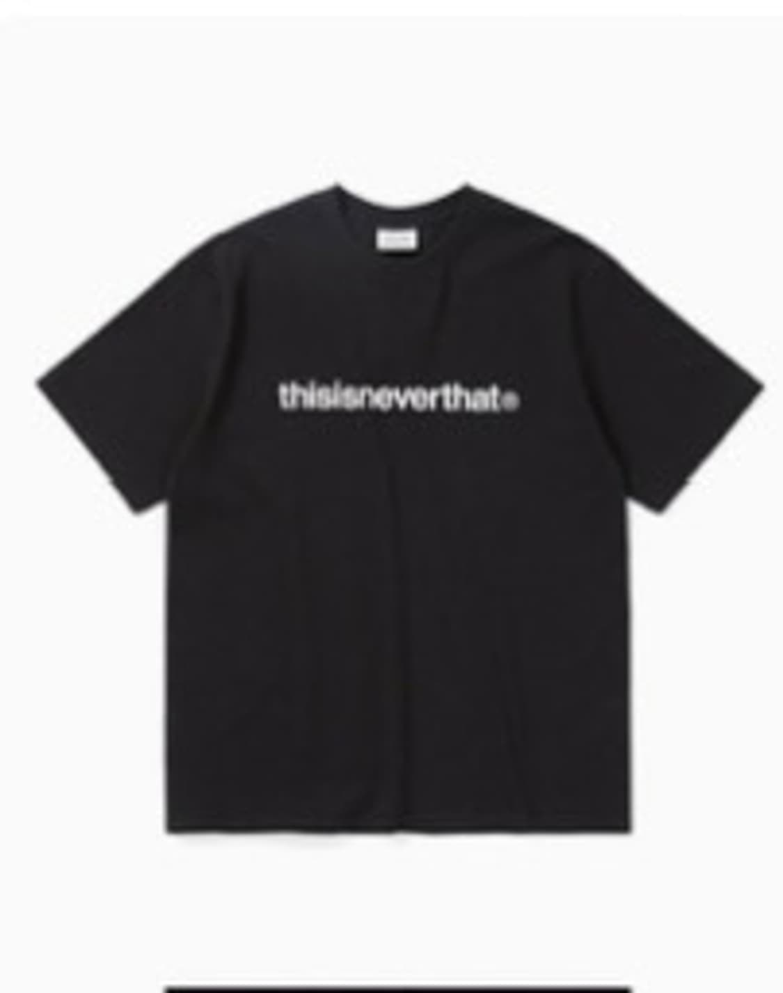 디스이즈네버댓 T-로고 티 티셔츠 블랙 상품이미지1