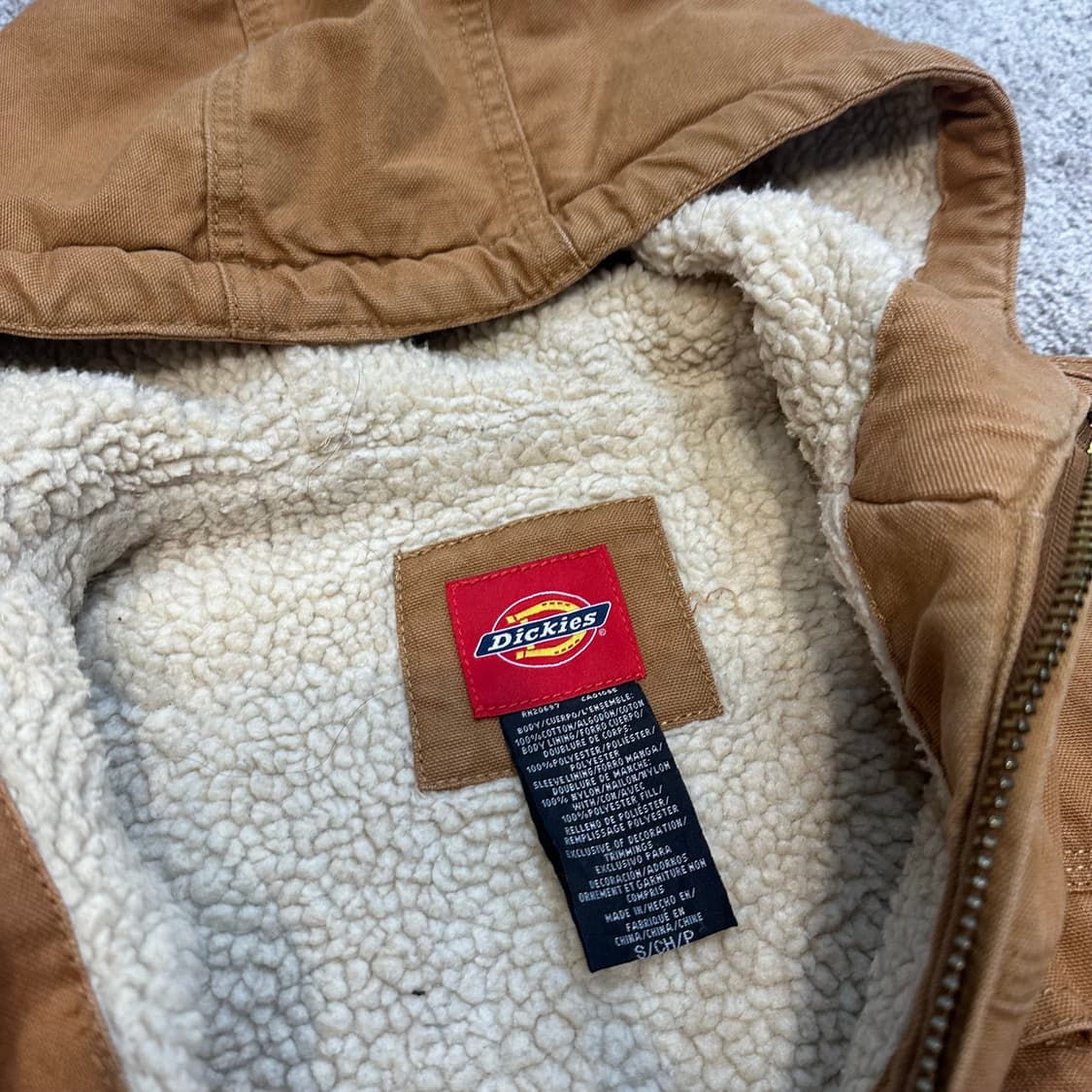 디키즈 엑티브 카멜 쉐르파 후드자켓L 상품이미지4