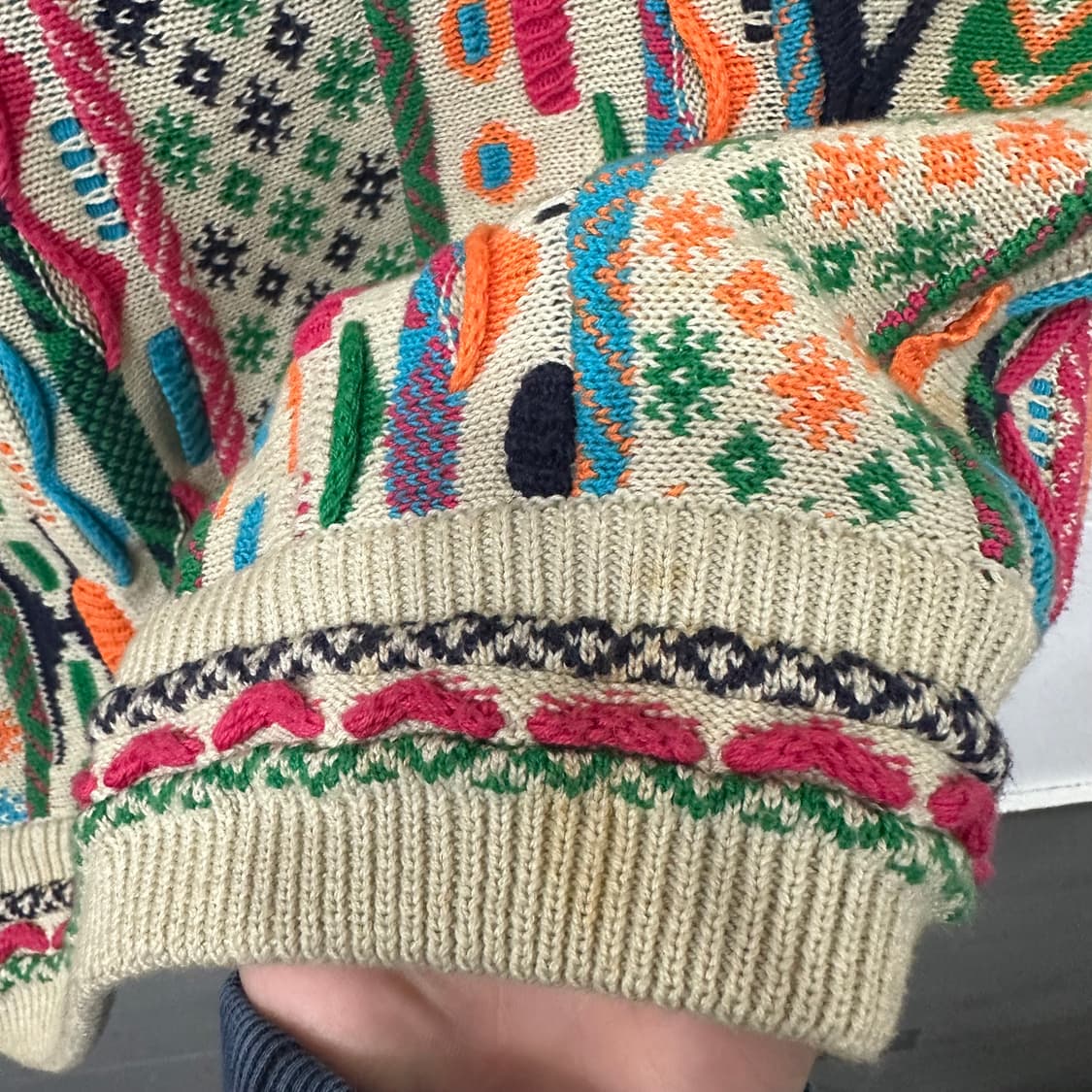 빈티지 케이블 니트 베스트 상품이미지7