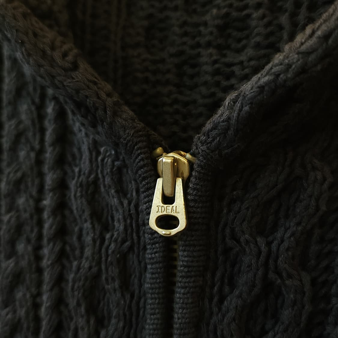 90s 폴로 진스 컴퍼니 후드 집업 자켓 린넨 코튼 케이블 네이비 L 상품이미지7