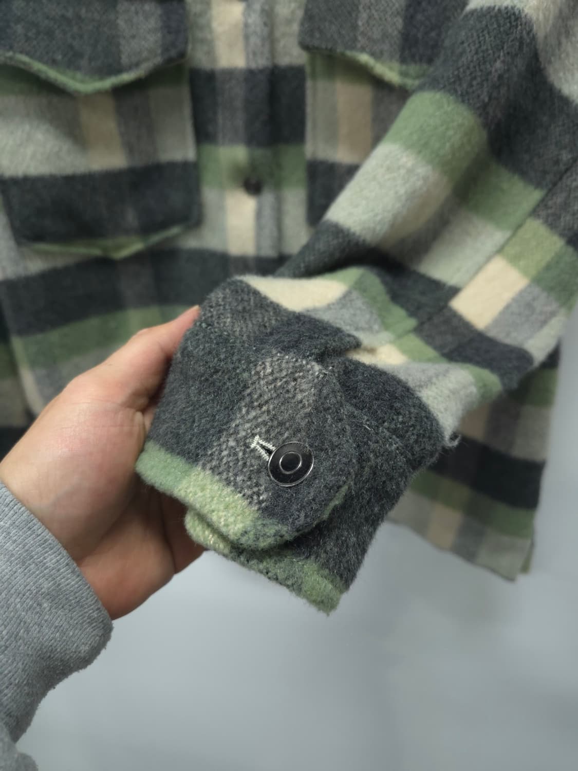 자라 여성 오버사이즈 체크 셔츠 자켓 상품이미지9