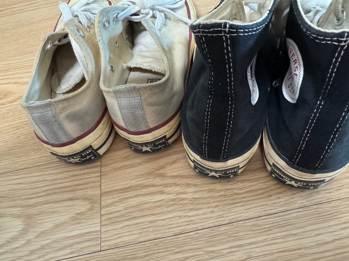 컨버스 척테일러 하이/로우 블랙/아이보리 240 상품이미지2