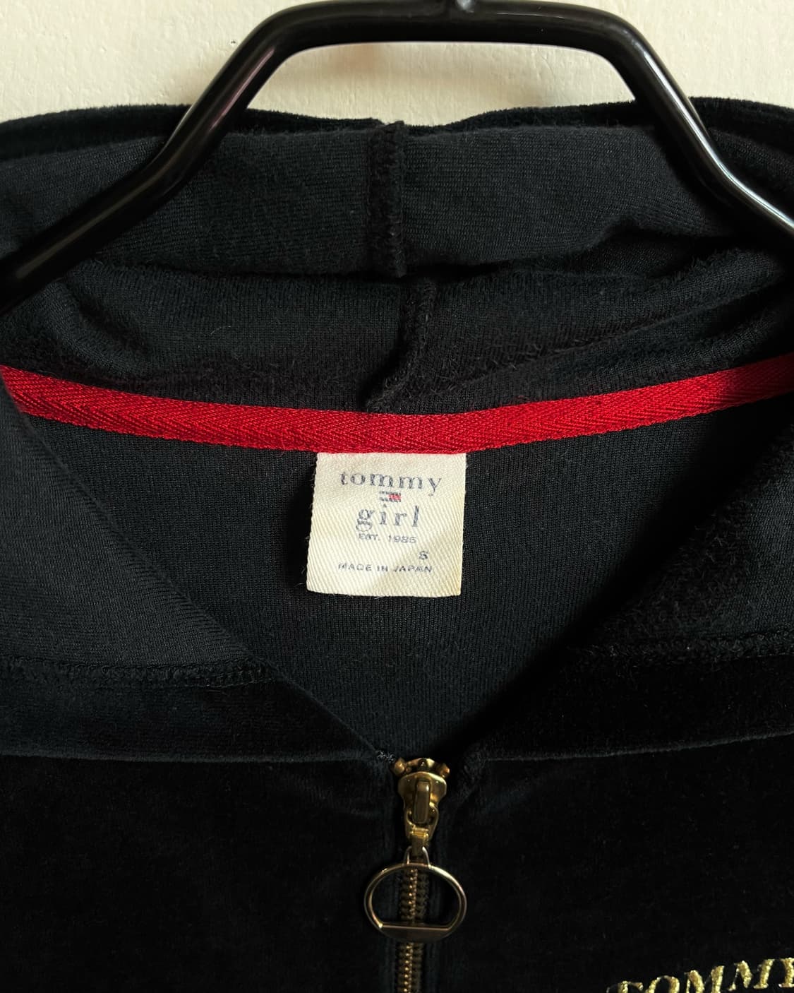 00s Tommy Girl Japan Velour Hood Zip-up 상품이미지5