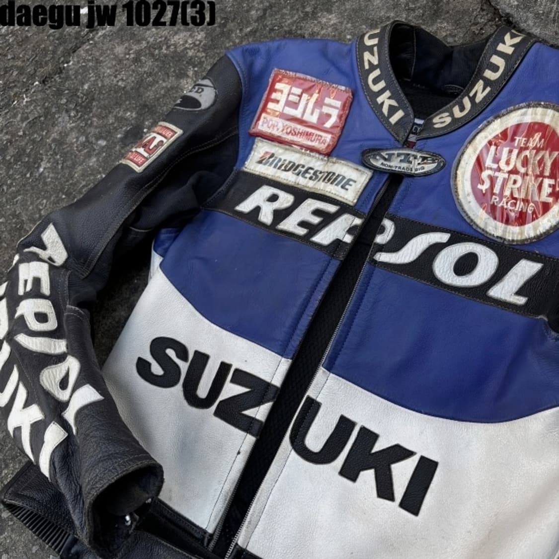 스즈키 가죽 라이더자켓 상품이미지2