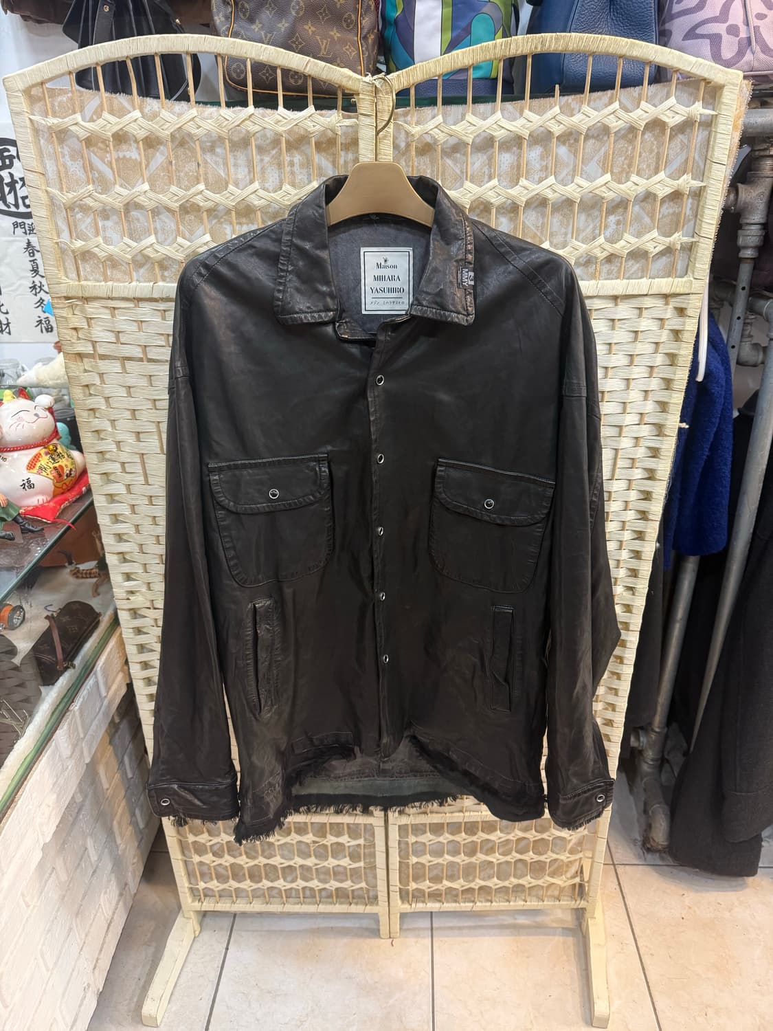 48/105 정품 미하라야스히로 백러시 가죽자켓 팝니다 상품이미지1