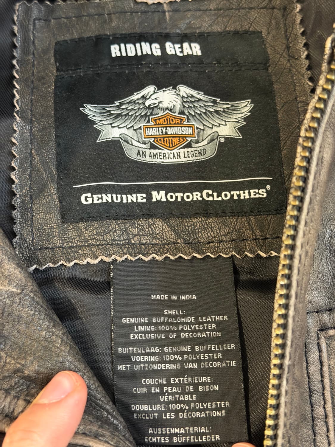할리데이비슨 램블 버팔로 가죽자켓 라이더자켓 상품이미지6
