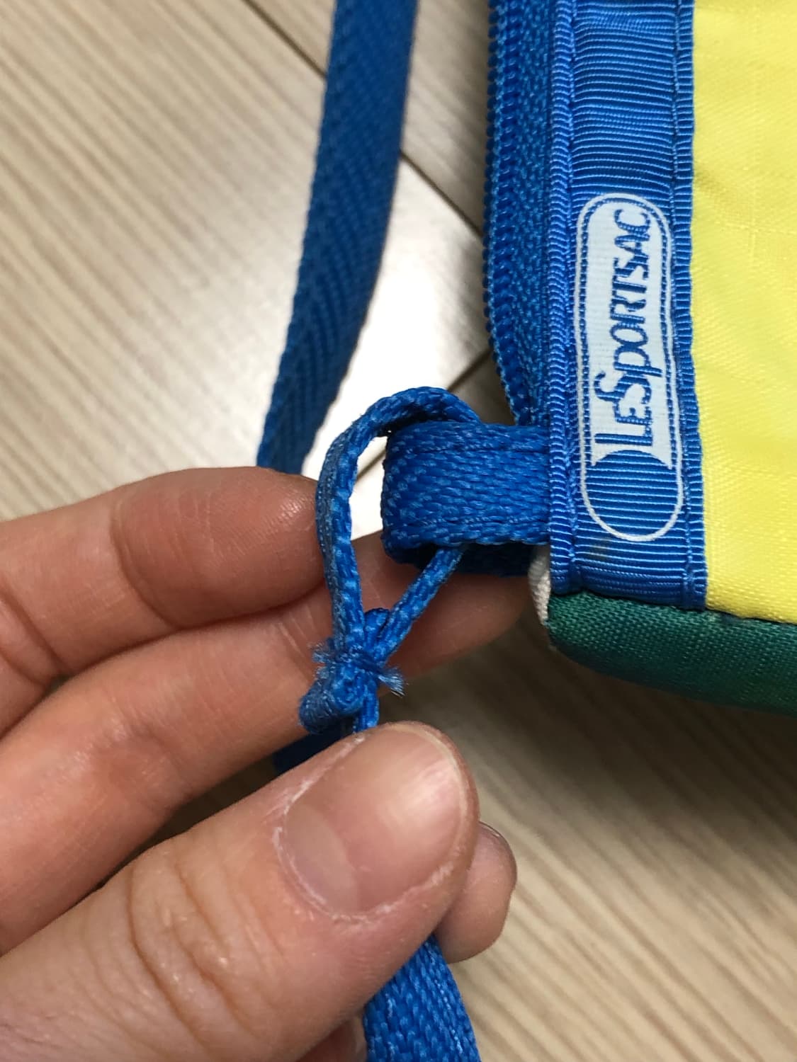 made in usa 빈티지 수채화 레스포삭 미니백 숄더백 파우치 노랑 상품이미지6