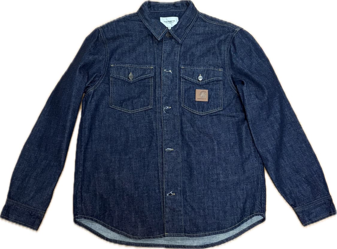 칼하트 LINCOLN SHIRT JAC BLUE RINSED 링컨 셔츠 상품이미지1