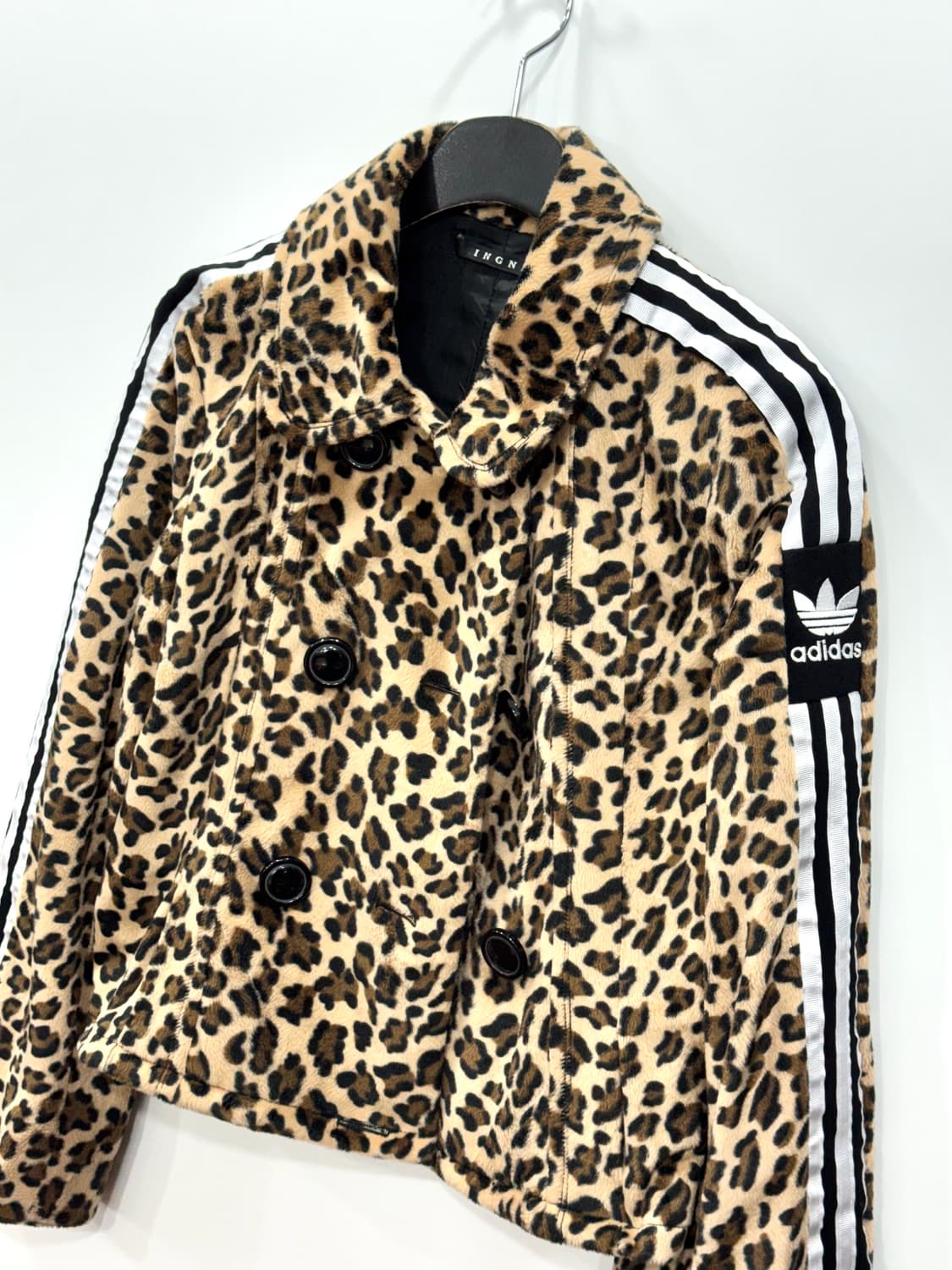 레오파드 삼선줄 커스텀자켓 상품이미지4