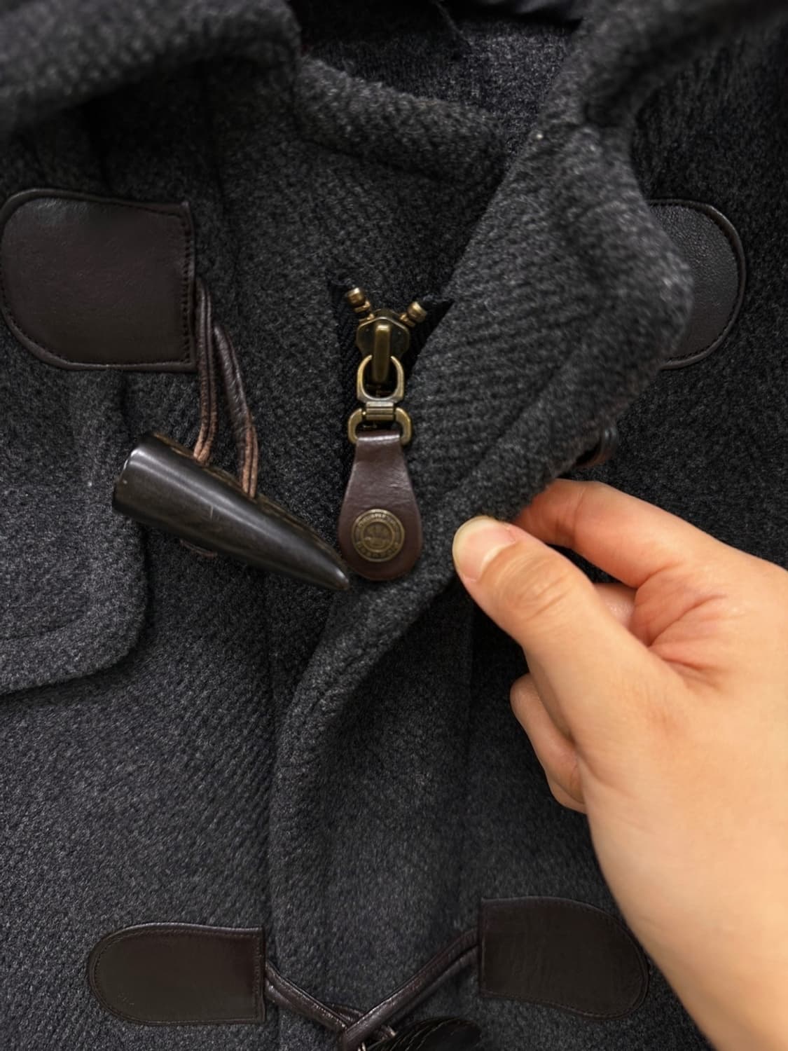 빈폴 울 더플코트 떡볶이코트 웜차콜 (L) 상품이미지3