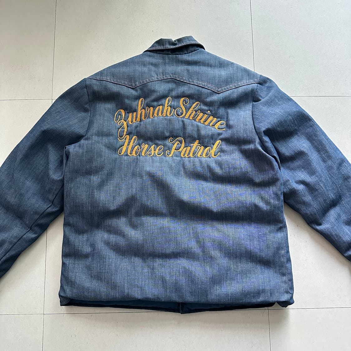 70s Hansa-Branta 데님 구스다운 자켓 MADE IN USA 상품이미지7