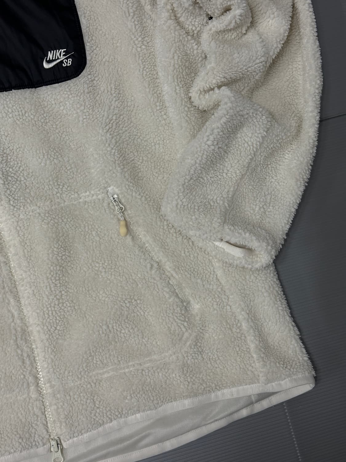나이키 SB 후드 뽀글이 자켓 화이트 XL 상품이미지3