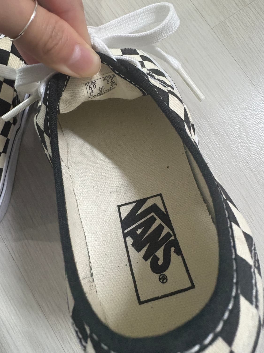 반스 체커보드 스니커즈 운동화 230 상품이미지8