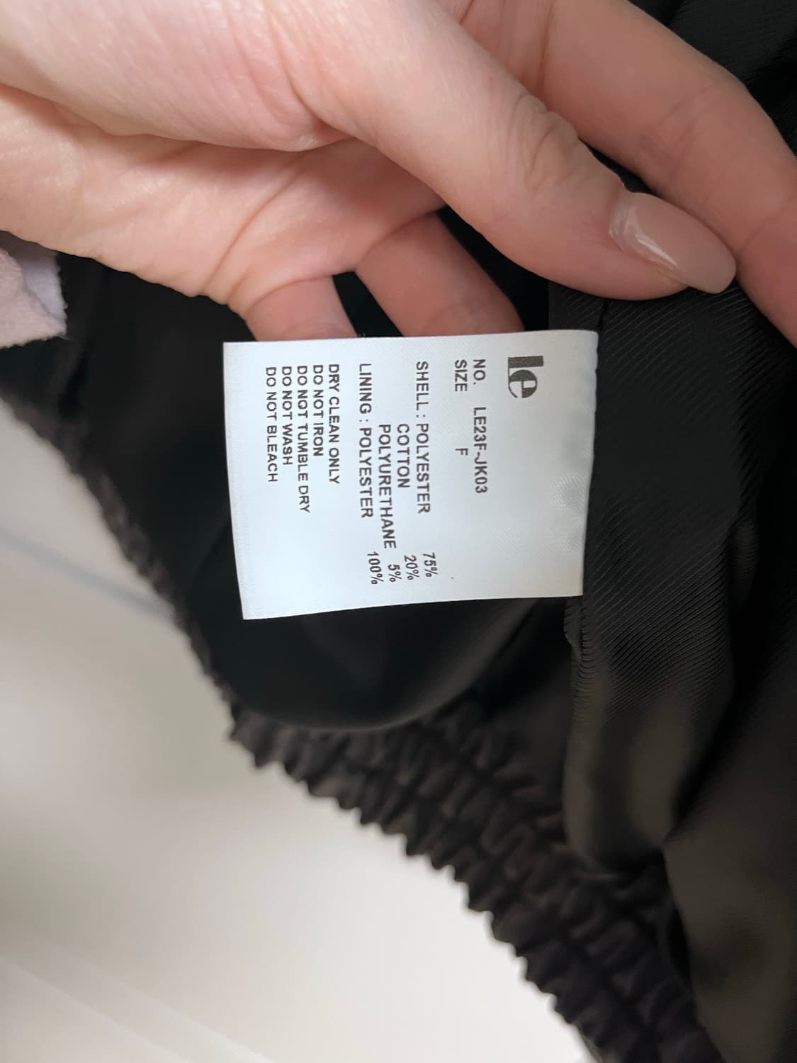 Le crack faux leather blouson jacket 차콜 상품이미지7